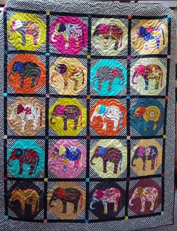 Bohemian Elephant Quilt Cicfu