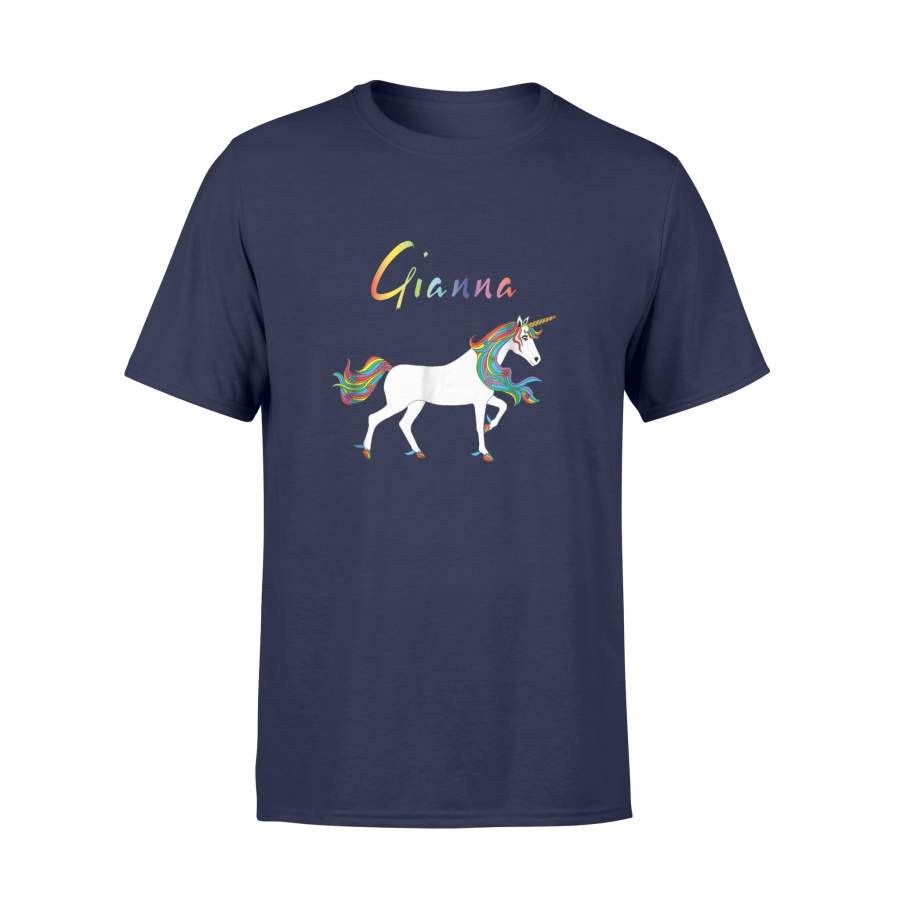 Gianna Personalized Unicorn T Shirt