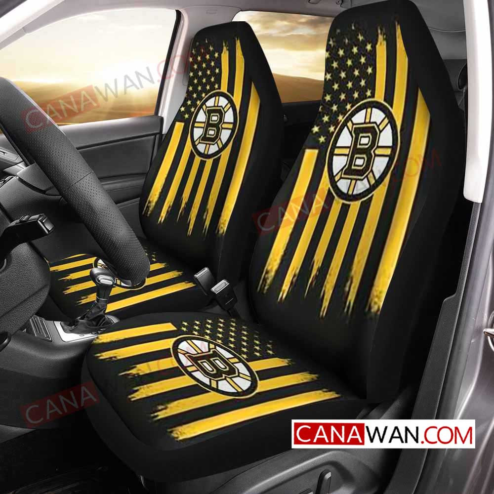 Boston Bruins Style324 3D Customized Personalized Car Seat Cover