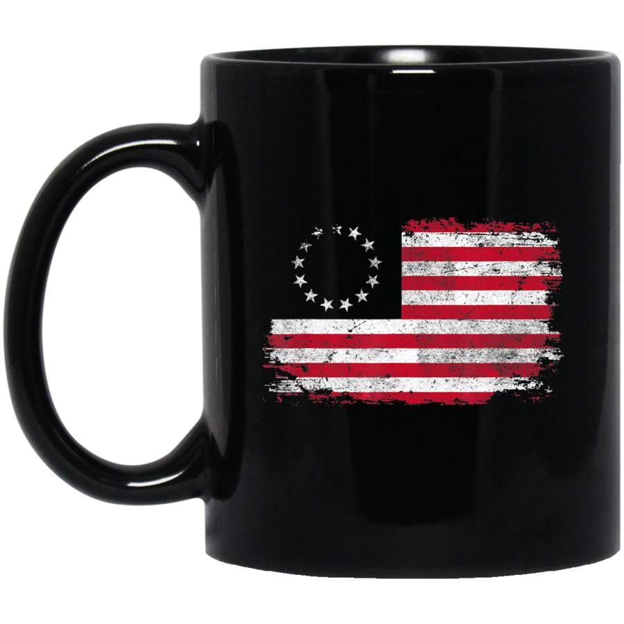 Distressed Betsy Ross Flag 1776 Vintage Coffee Mug