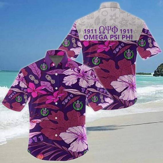 Gift For Husband Him Omega Psi Phi Hawaii Shirt Ha12690