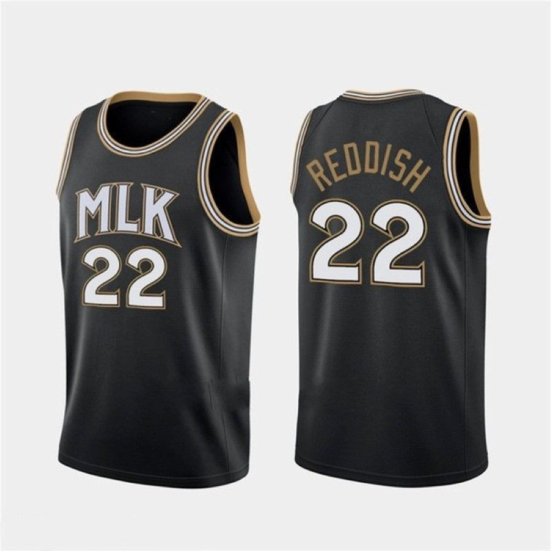 Atlanta Hawks Cam Reddish #22 Hornor Mlk NBA 2020 New Arrival Black Jersey