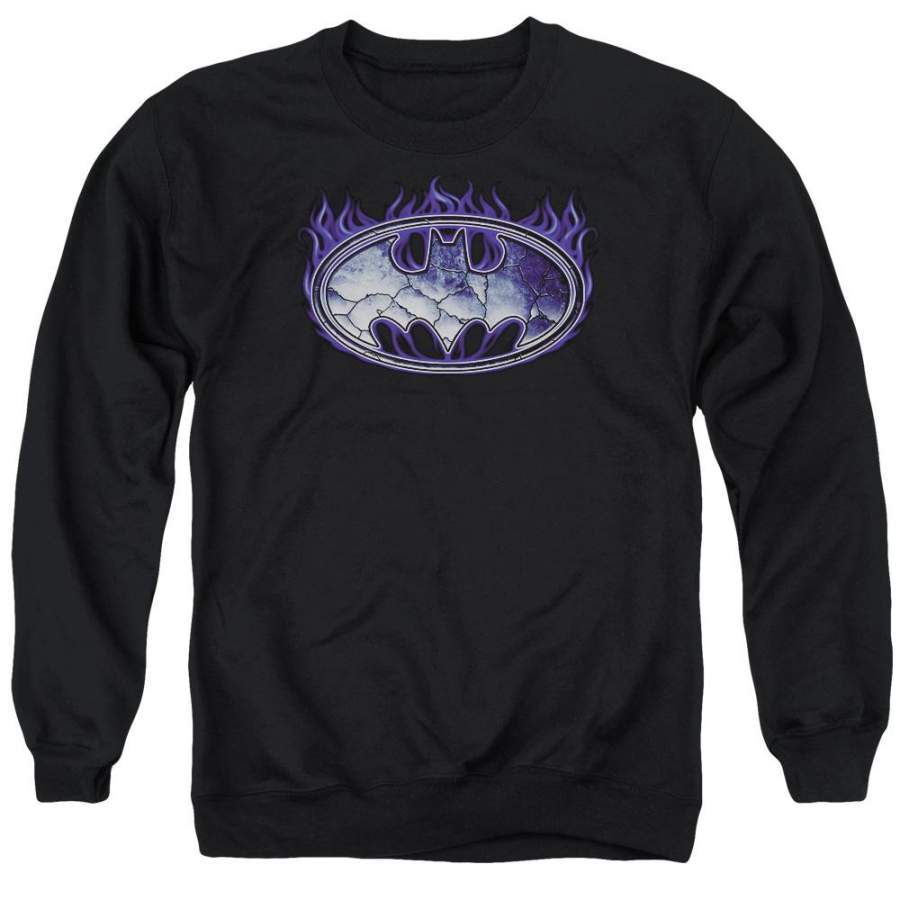 Batman – Cracked Shield Adult Crewneck Sweatshirt