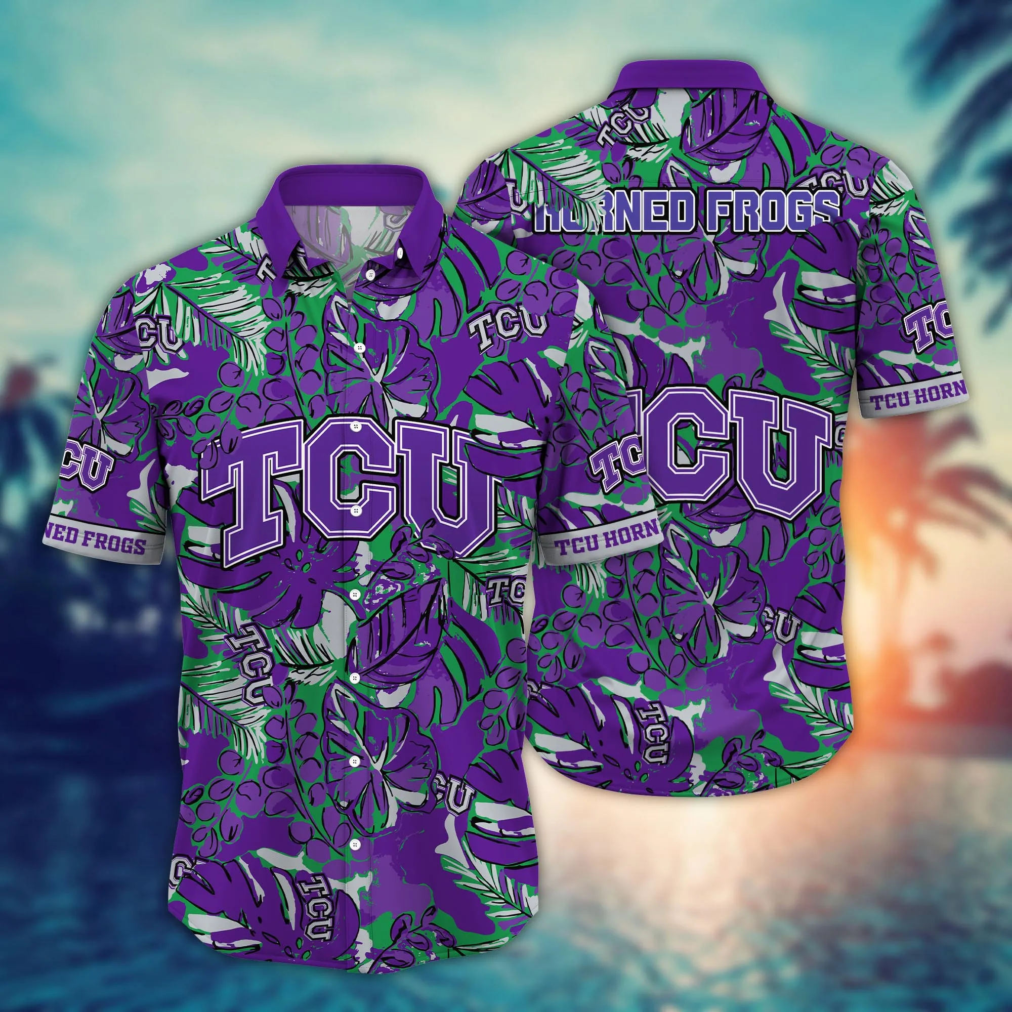 Tcu Horned Frogs NCCA Hawaiian Shirt Warm Breezes Aloha Shirt