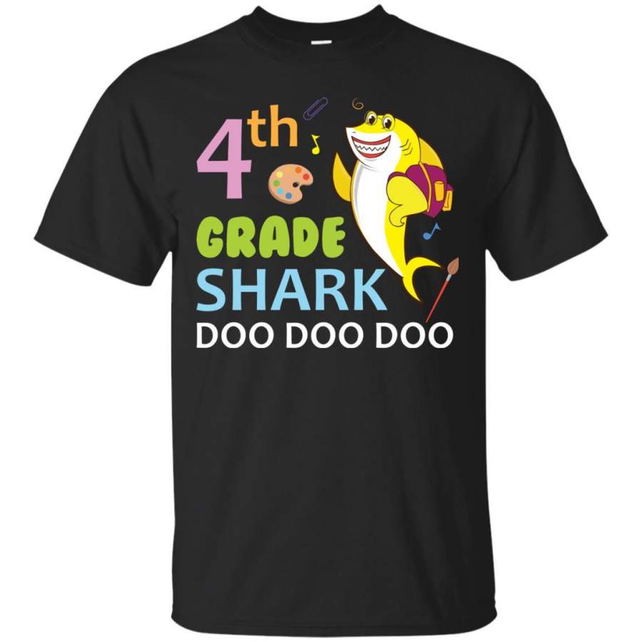 4th Grade Shark Doo Doo Doo Back To School T-shirt