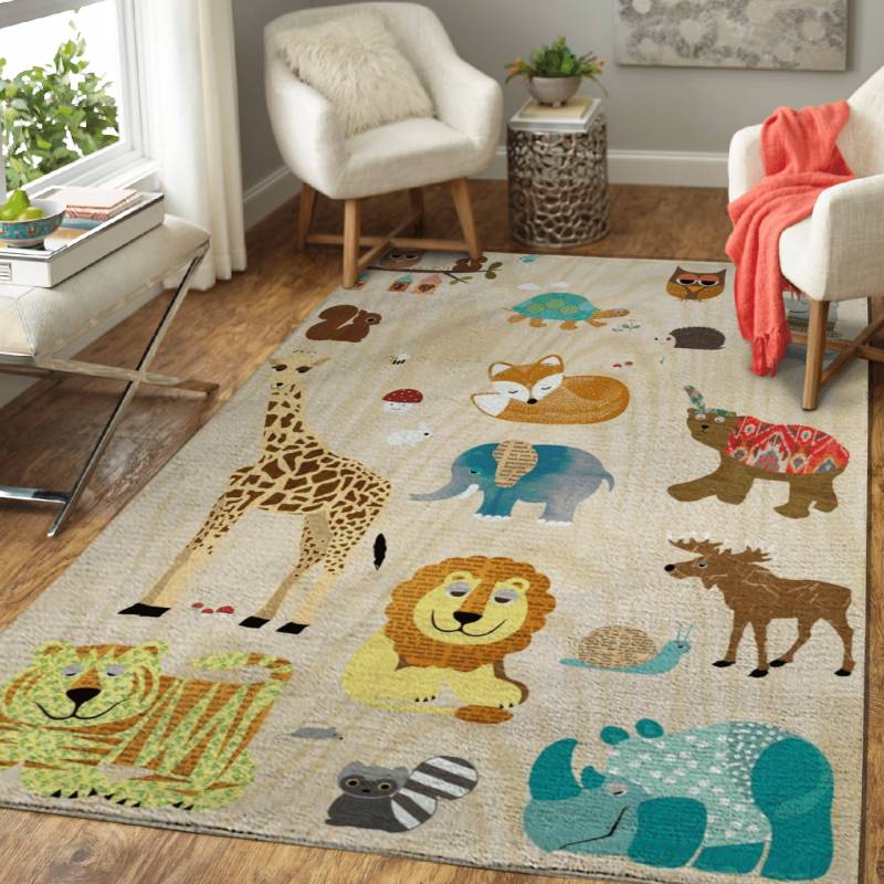 Zoo Animals – Kids Area Rug Carpet