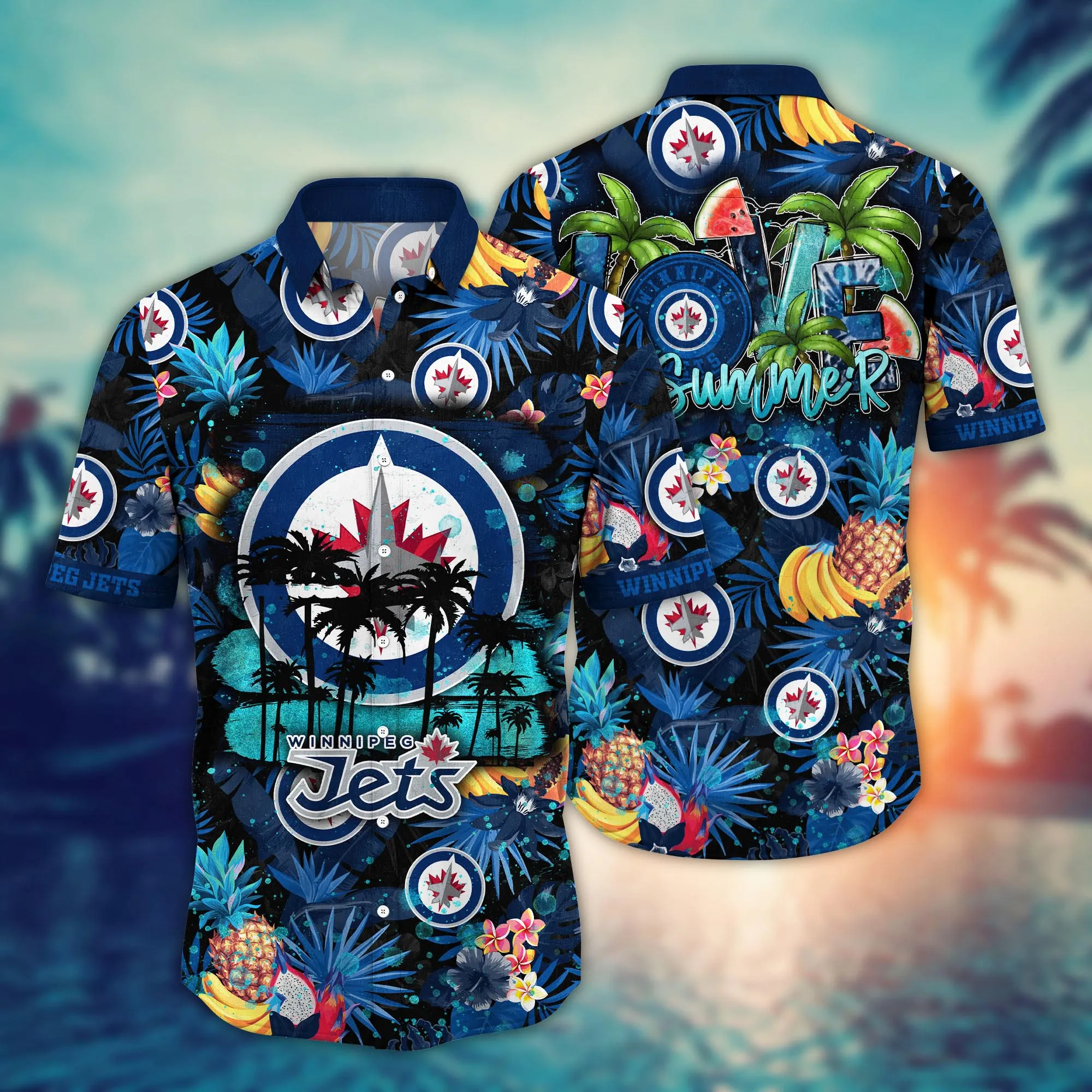 Winnipeg Jets Nhl Hawaiian Shirt Garden Partiestime Aloha Shirt