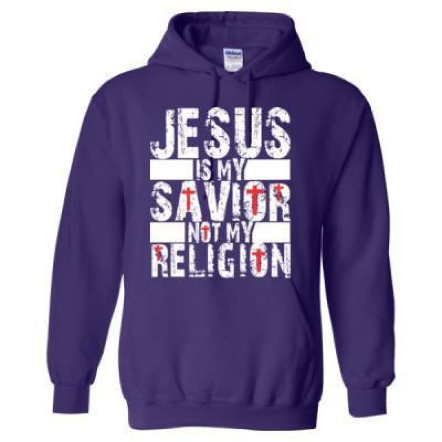 AGR Jesus Is My Savior Not My Religion – Heavy Blend™ Hooded Sweatshirt