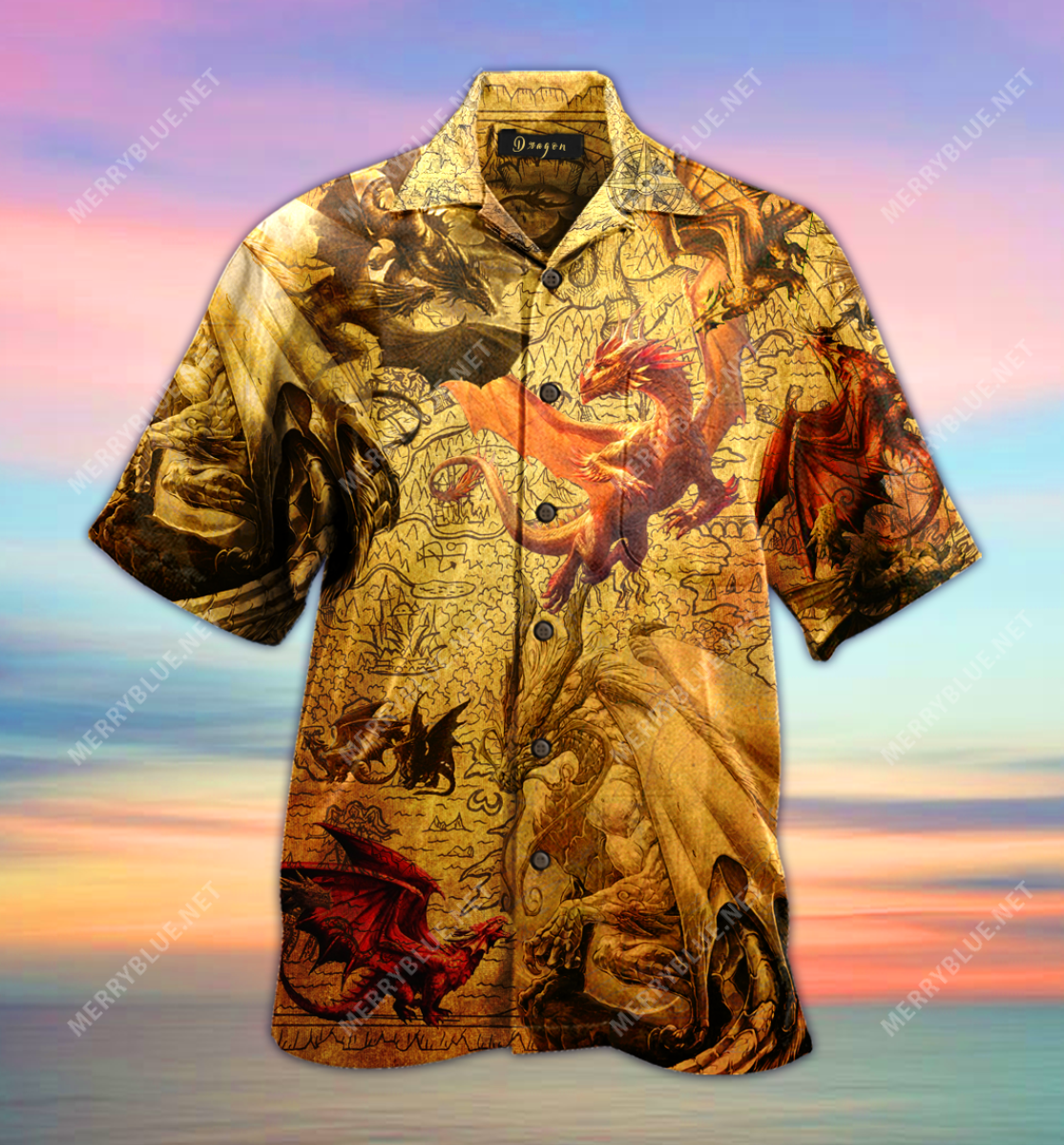 Fantasy World Dragon Hawaiian Shirt Ha1887