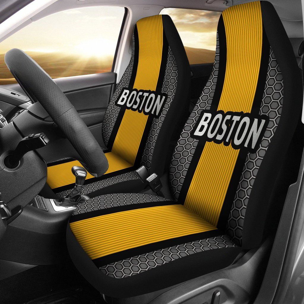 Boston Bruin Inspired Car Seat Covers