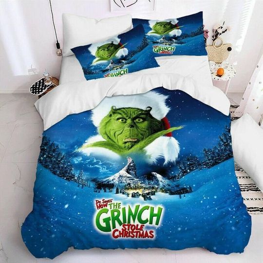 The Grinch 3 Duvet Quilt Bedding Set 4