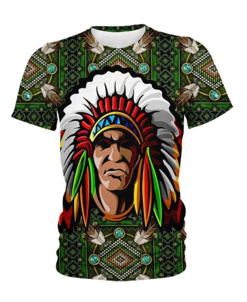 Native American Patriarch Native Pattern All Over Print Shirts For Men And Women