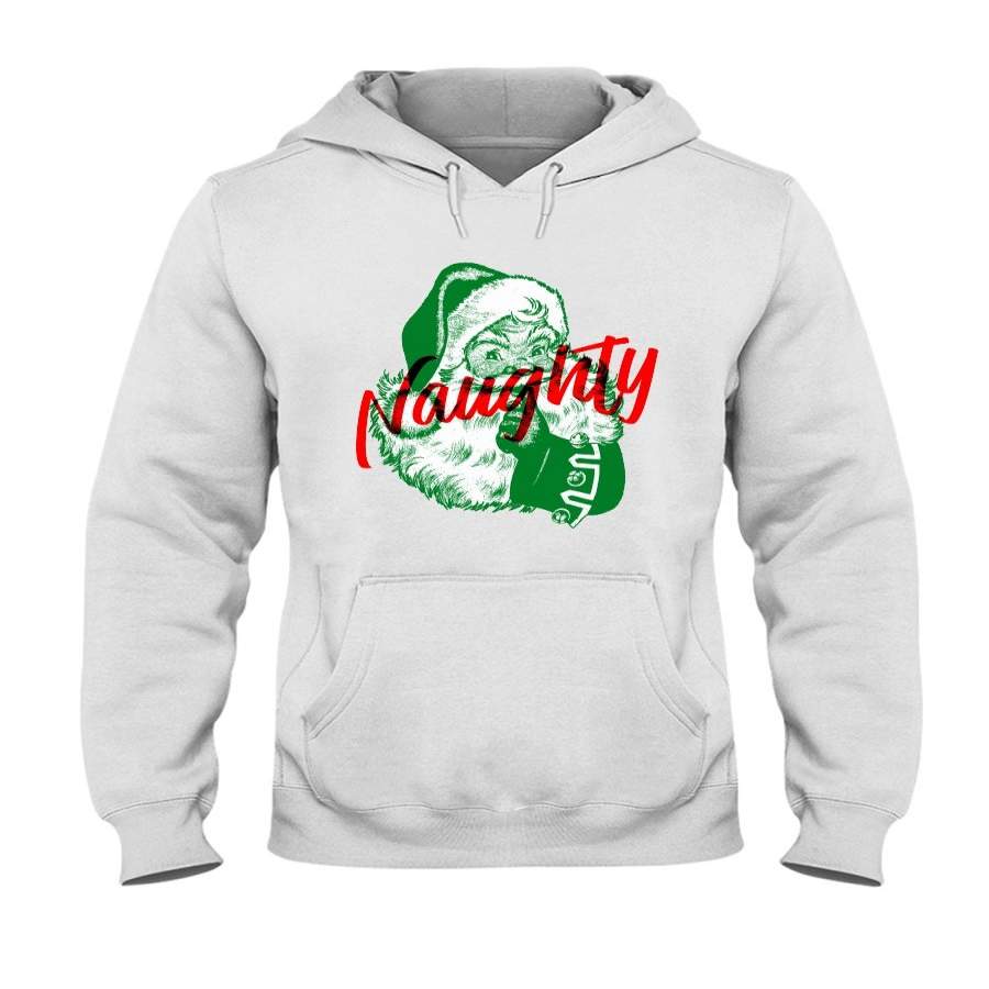 Naughty Funny Santa Claus Christmas Gift Hoodie