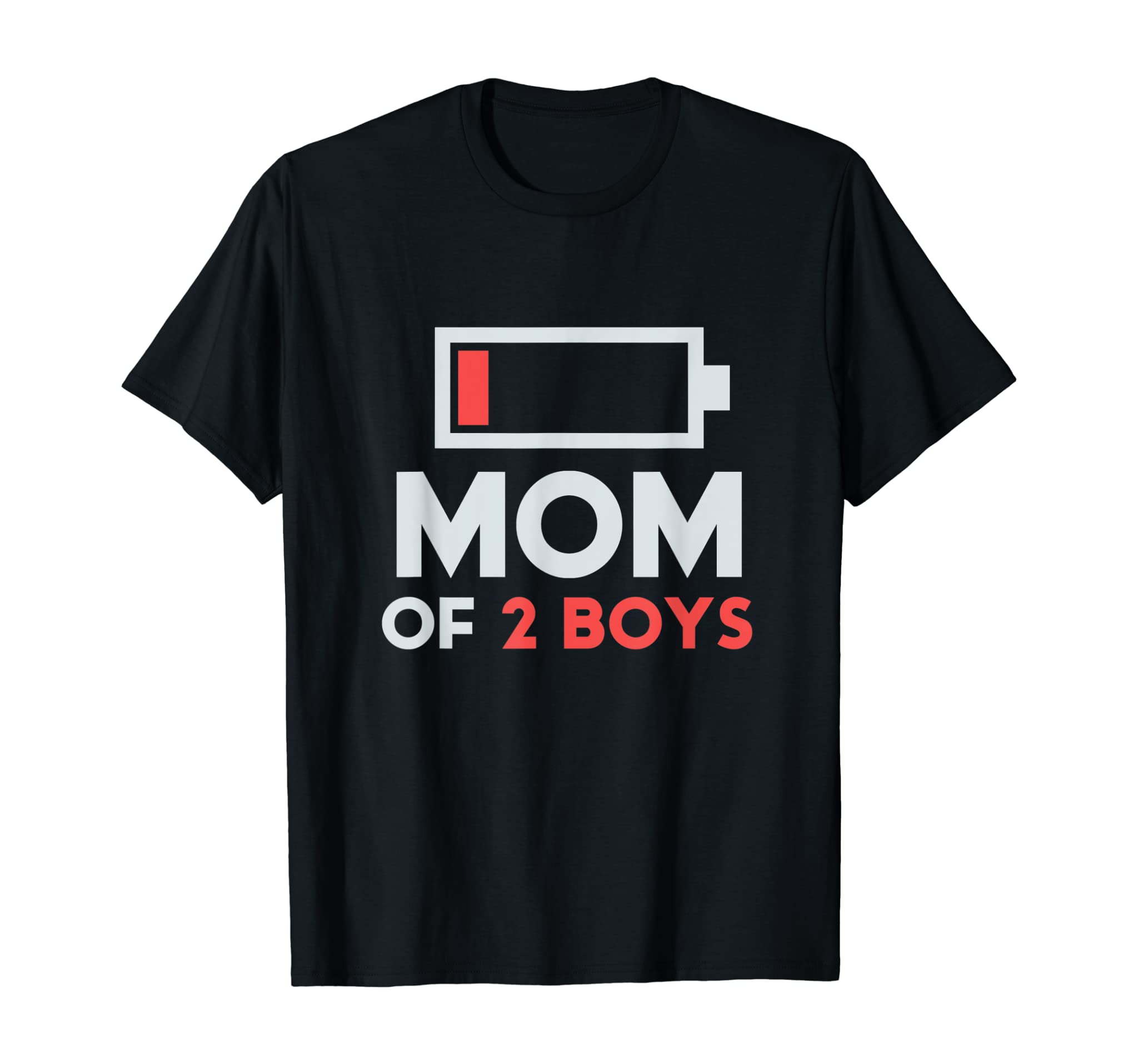 Mom of 2 Boys Shirt Gift from Son Mothers Day Birthday Women