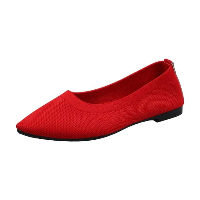 Candy Color Shoes Lightweight Flat Shallow Footwear Casual Fashion Comfortable Ladies Shoes