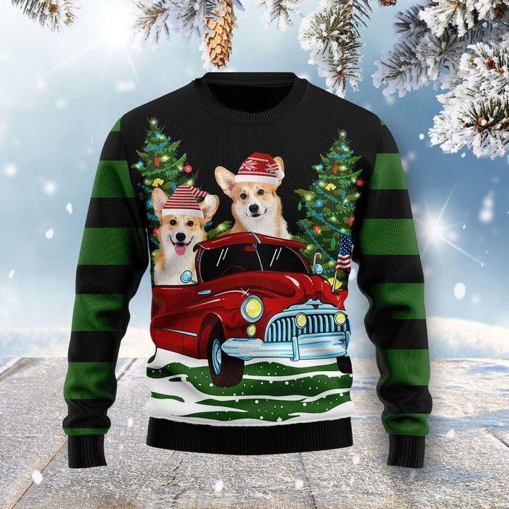 Pembroke Welsh Corgi Dog Ugly Christmas Sweater | For Men & Women | Adult | Us6007