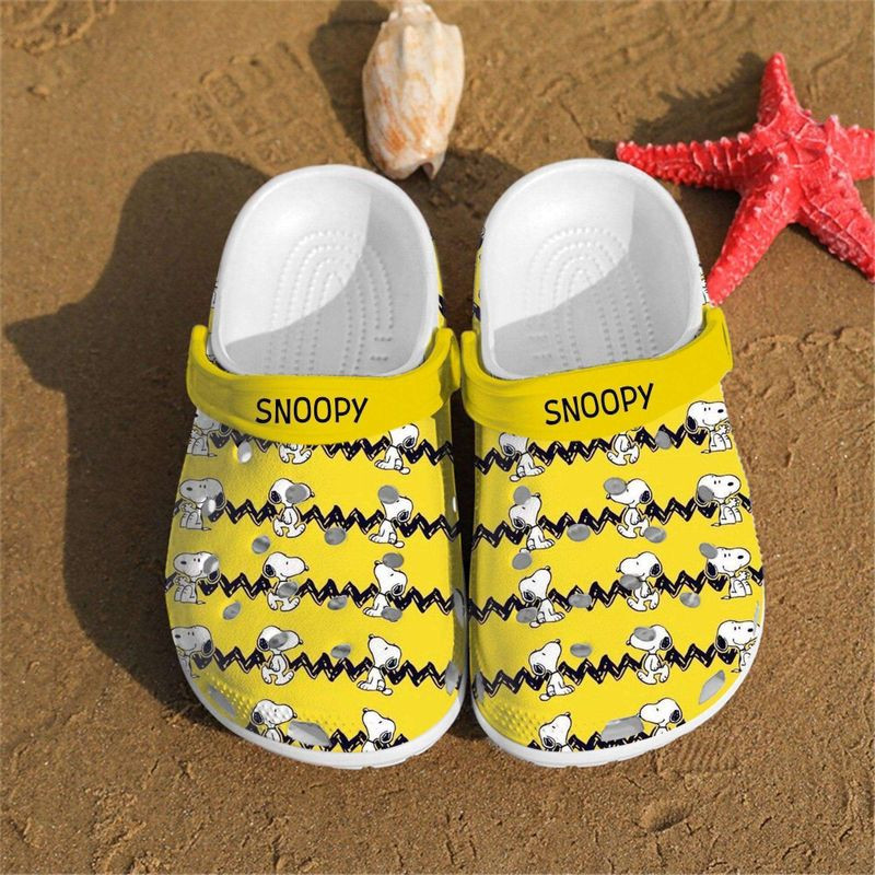 Personalised Snoopy Charlie Brown Peanuts Custom Rubber Crocs Crocband ...