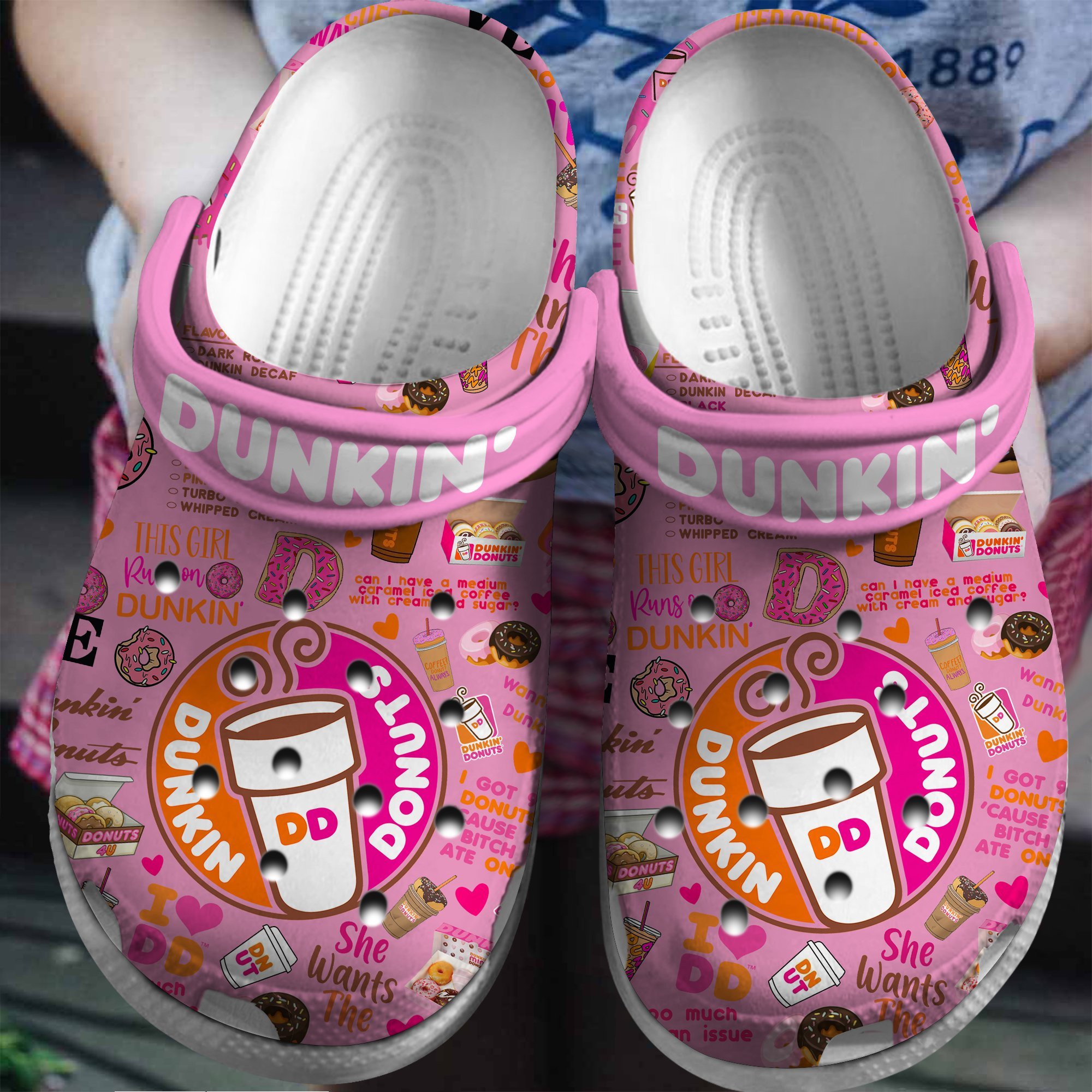 Dunkin Donuts Drink Crocs Crocband Clogs Shoes Comfortable For Men Women and Kids 5