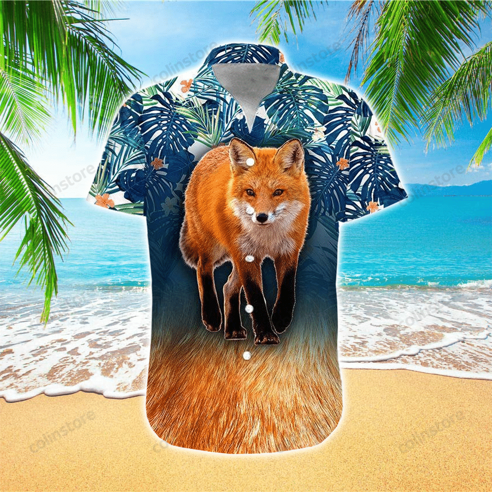 Fox Hawaii Button Up Shirt Aloha Ha4928