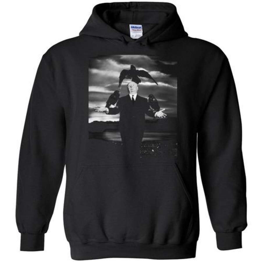 The Birds,Movie 1963,horror thriller film, Alfred Hitchcock,v3,Gildan Heavy Blend Hoodie