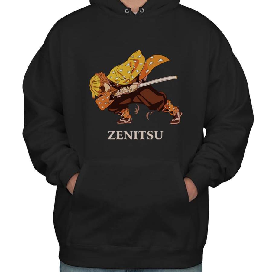 Zenitsu Agatsuma Kimetsu No Yaiba Unisex Pullover Hoodie