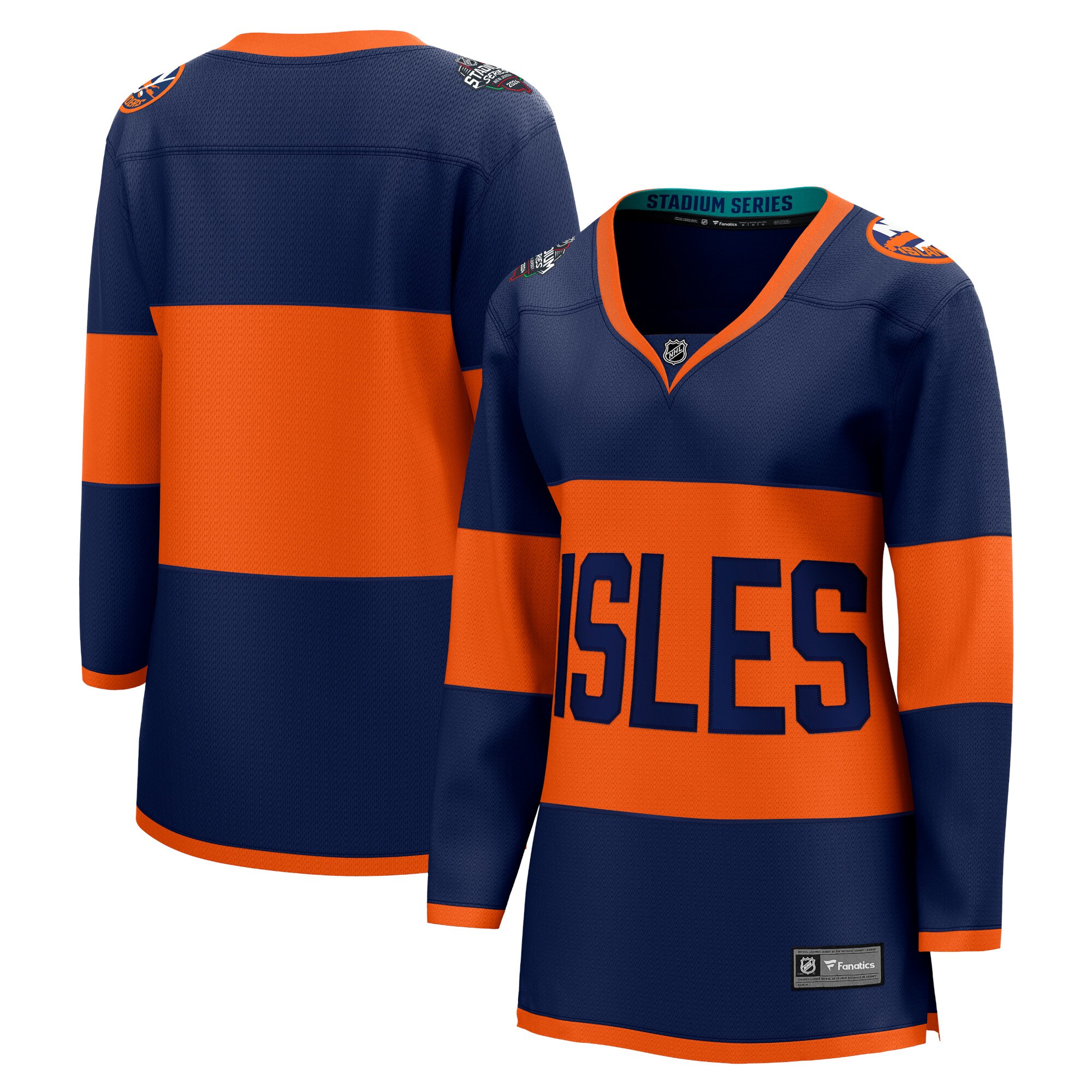 New York Islanders Branded Women's 2024 NHL Stadium Series Breakaway Jersey  Navy