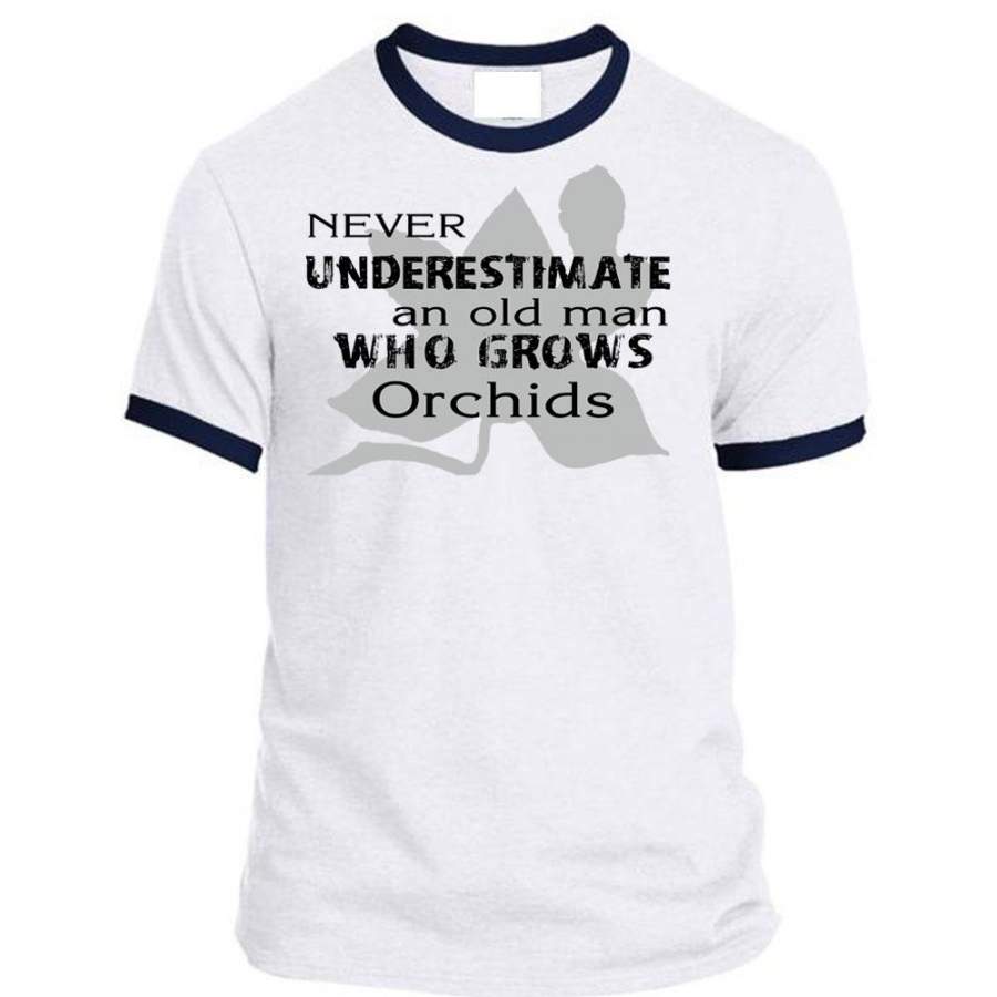 Never Underestimate An Old Man Who Grows Orchids T Shirt, Favorite T Shirt