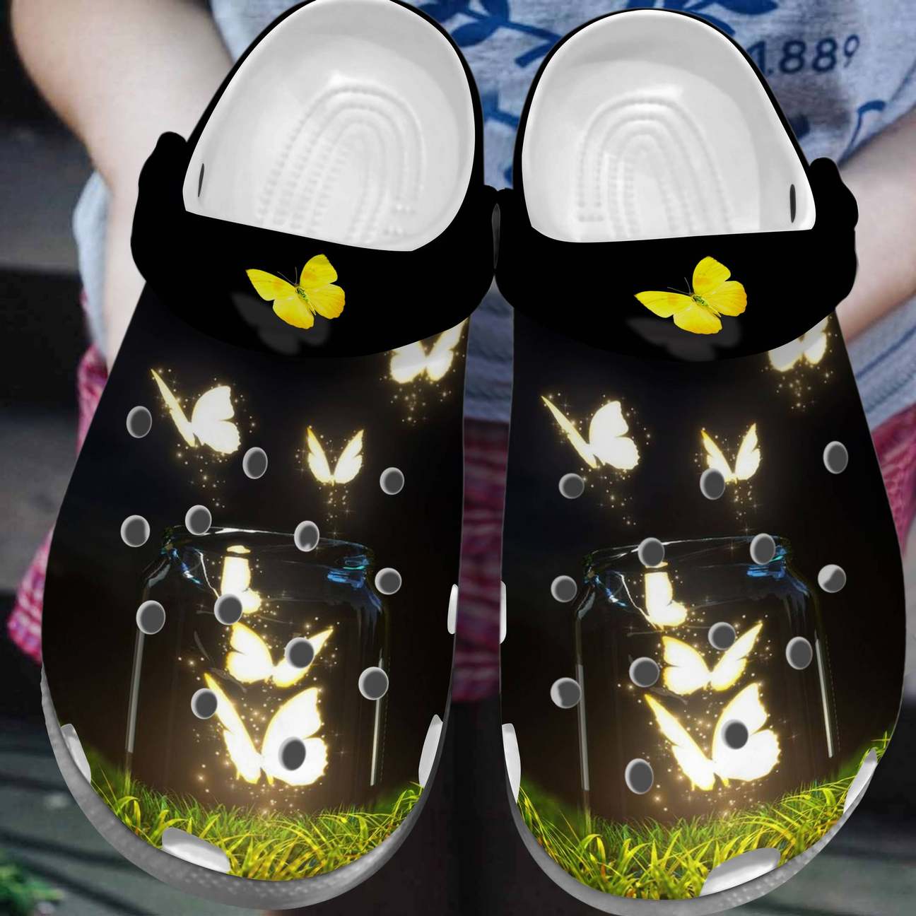 Butterfly Personalized Clog, Custom Name, Text, Color, Number Fashion Style For Women, Men, Kid, Print 3D Magical Butterflies