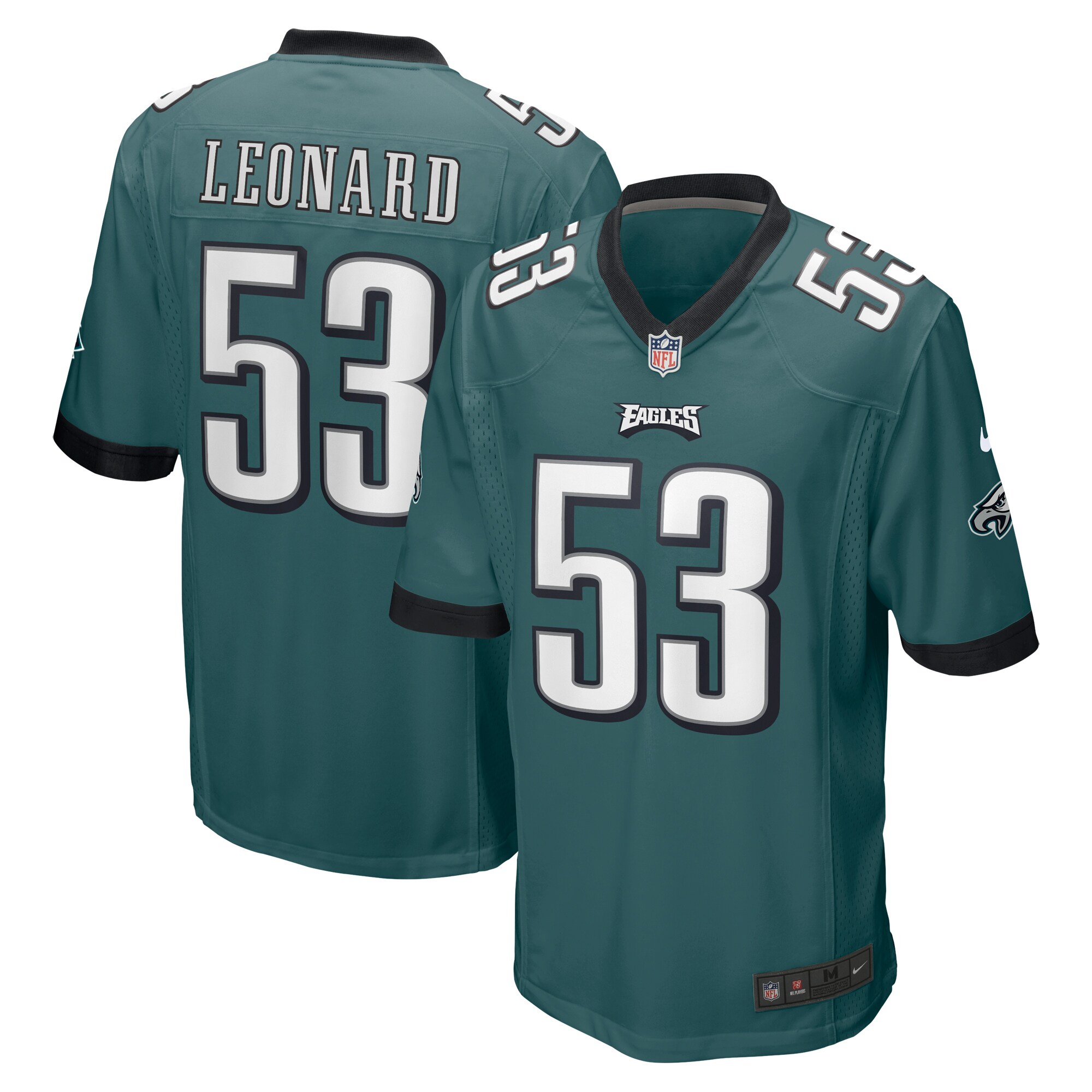 Shaquille Leonard Philadelphia Eagles Game Jersey – Midnight Green