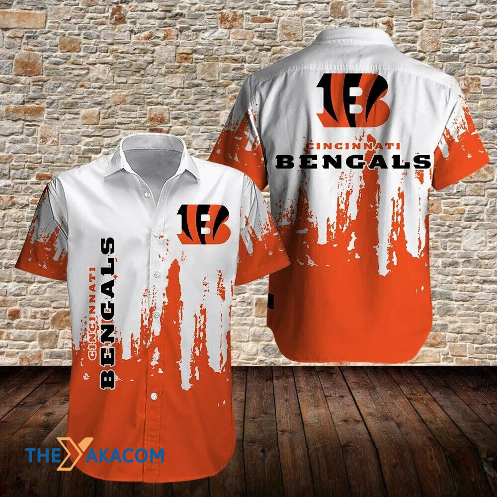 Cincinnati Bengals Two Tone For Fan Gift Short Sleeve Hawaii Shirt Ha48729