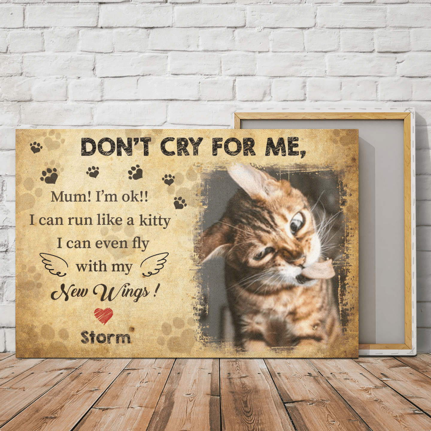 Animal Canvas- Don’T Cry For Me, Mum! I’M Ok! – Canvas Wall Art