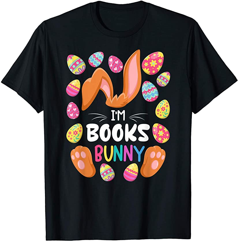 Cute Top I Books Bunny I Matching Family Easter Pajamas T-Shirt