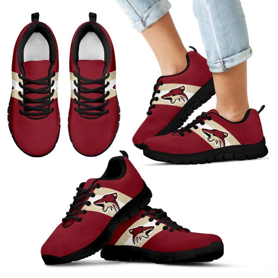 Three Colors Vertical Arizona Coyotes Sneakers