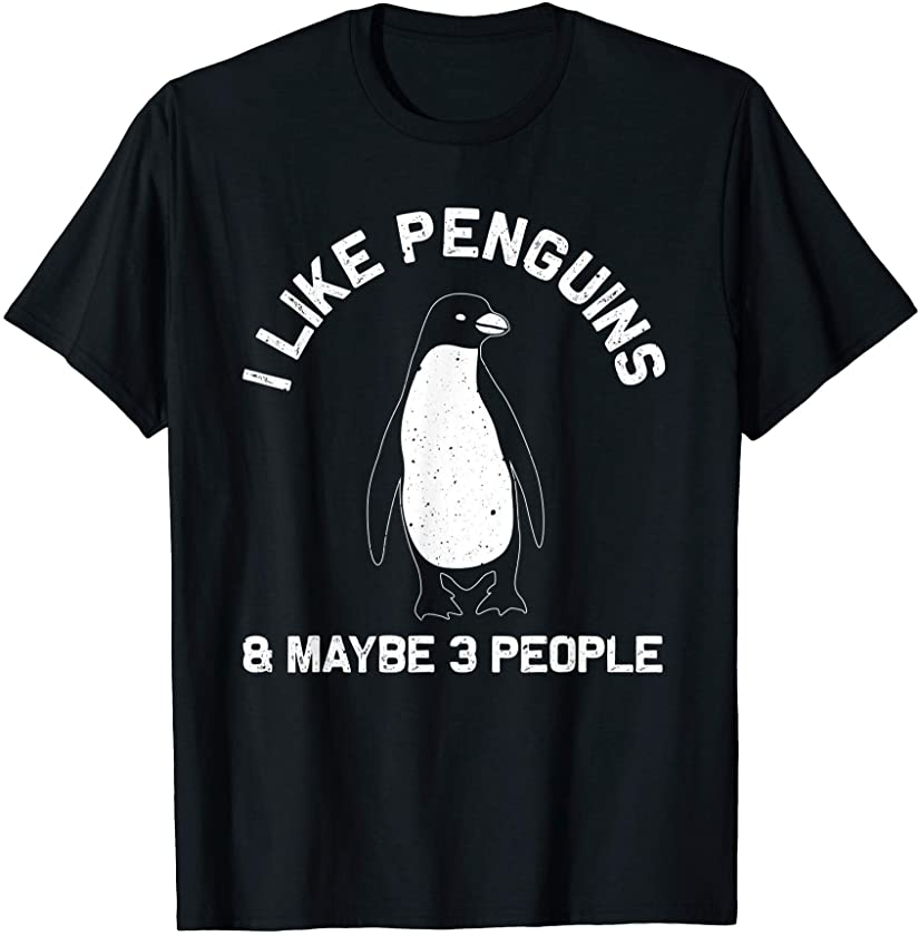 Funny Penguin Gift For Adults Women Men Him Seabird Lovers T-Shirt