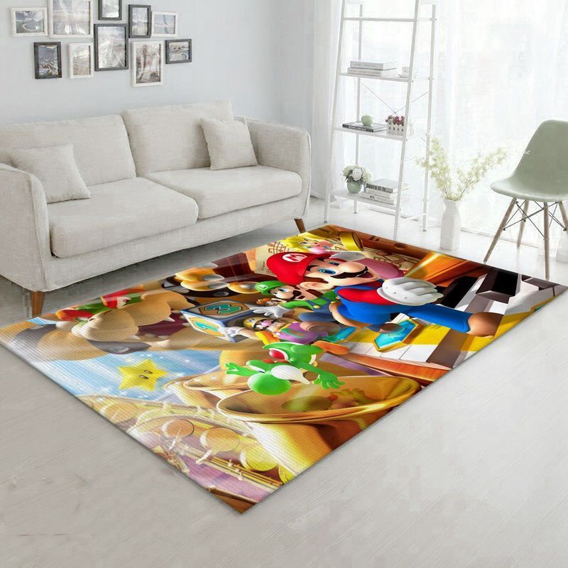 Super Mario 74 Area Rug Living Room And Bed Room Rug Gift Us Decor