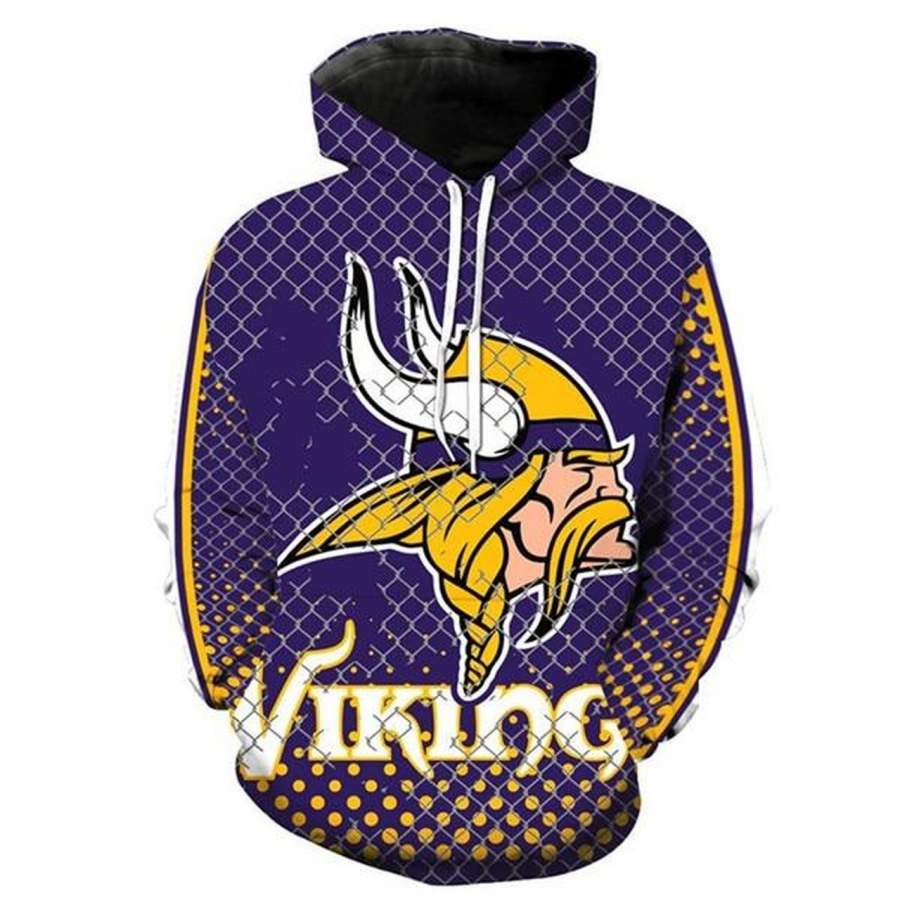 Minnesota Vikings Hoodie 3D Style2925 All Over Printed