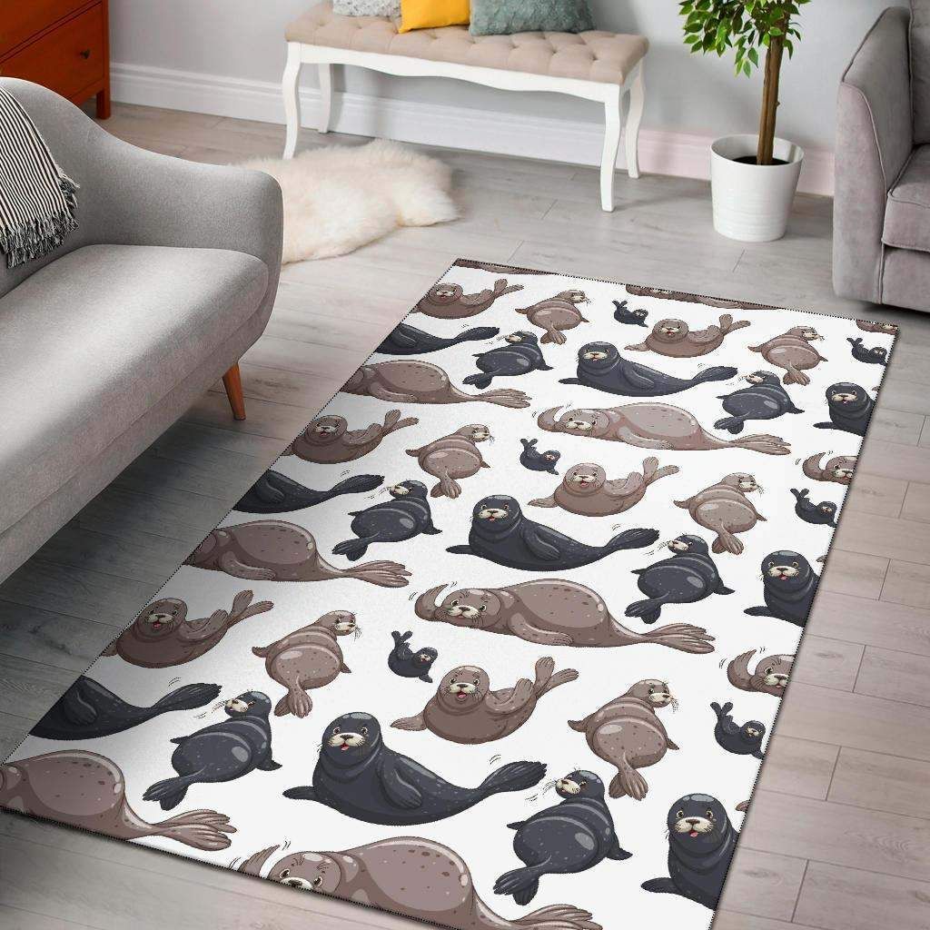 Sea Lion Rug, Square Rugs