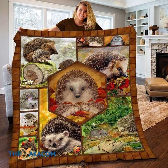 Wonderful Hedgehog Family Happy Forever After Special Gift For Animal Lovers Quilts Comforters