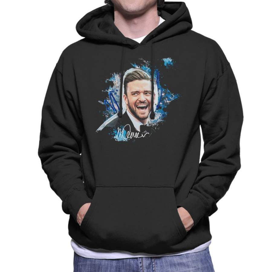 Sidney Maurer Original Portrait Of Justin Timberlake Men’s Hooded Sweatshirt