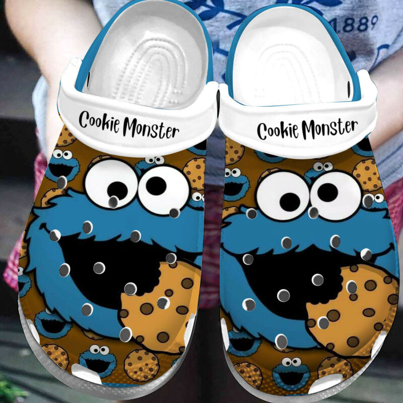 Cookie Monster Crocss Crocband Clogs, Comfy Footwear Ii