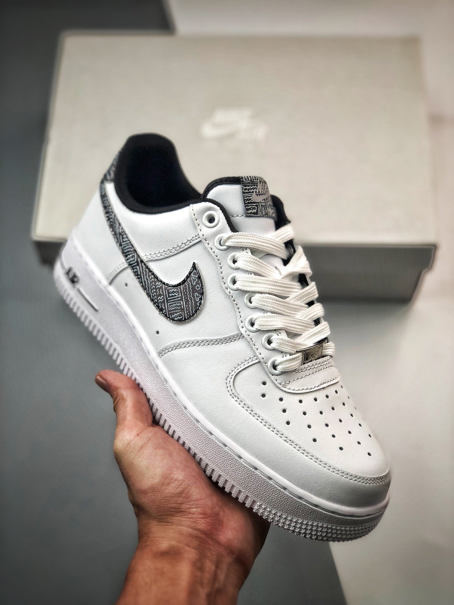 Nike Air Force 1 Low Aztec WhiteMulti-ColorSilverBlack 5340460