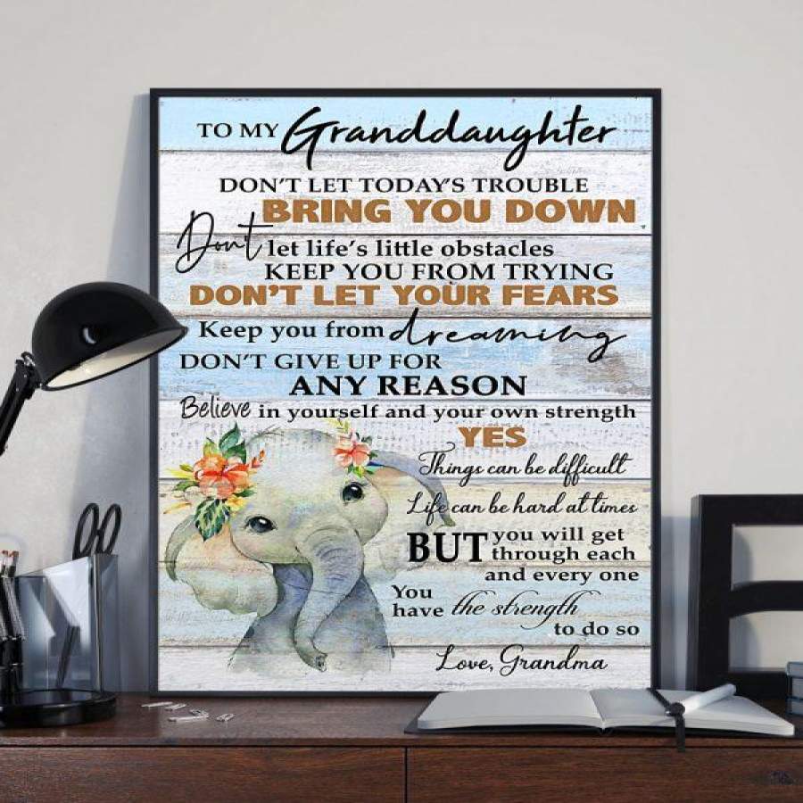 GRANDMA TO GRANDDAUGHTER Vertical Poster