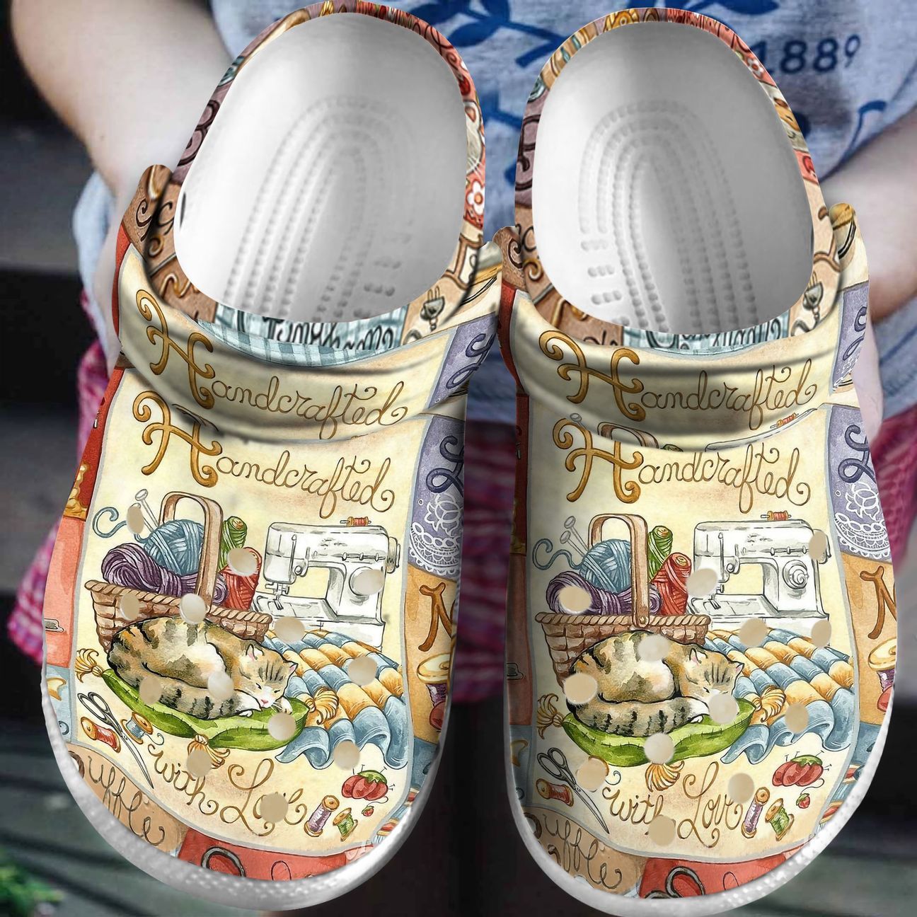 Sewing Personalized Clog, Custom Name, Text, Color, Number Fashion Style For Women, Men, Kid, Print 3D Handcrafted In Love