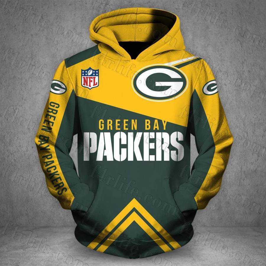 Green Bay Packers Love Hoodie Unisex 3D All Over Print