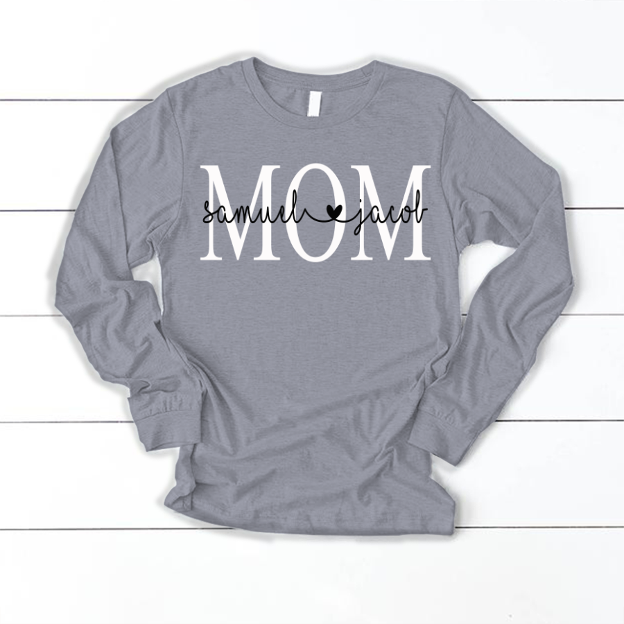 Personalized Mom Shirt Gift For Grandma Longsleeve