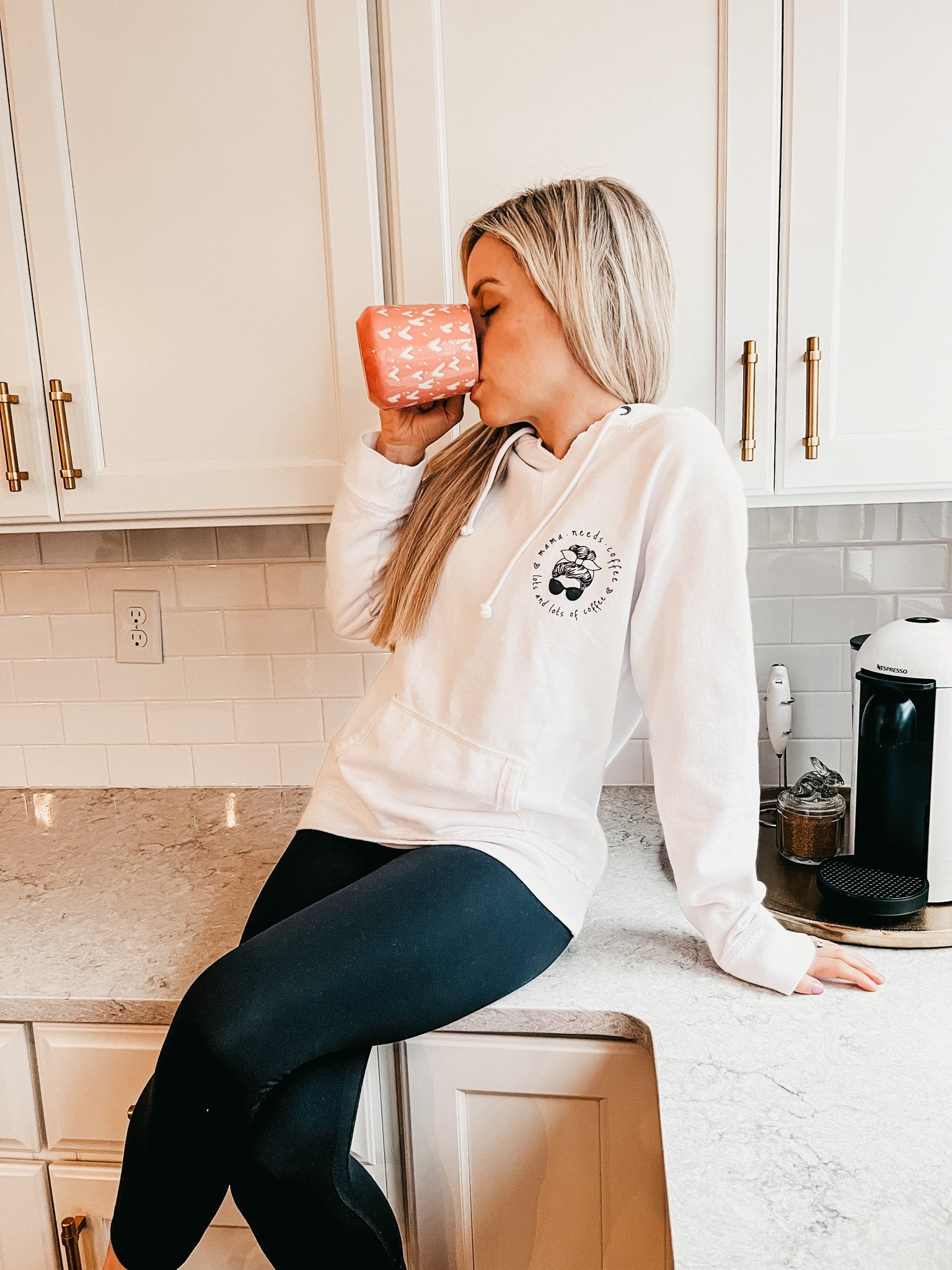 Messy Bun Coffee Hoodie