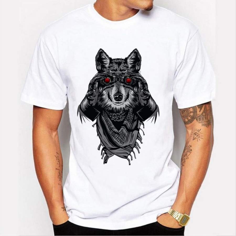 Men ’S Fashion New T – Shirt Personality Animal Pattern Printing Simple Leisure High – Quality T – Shirt