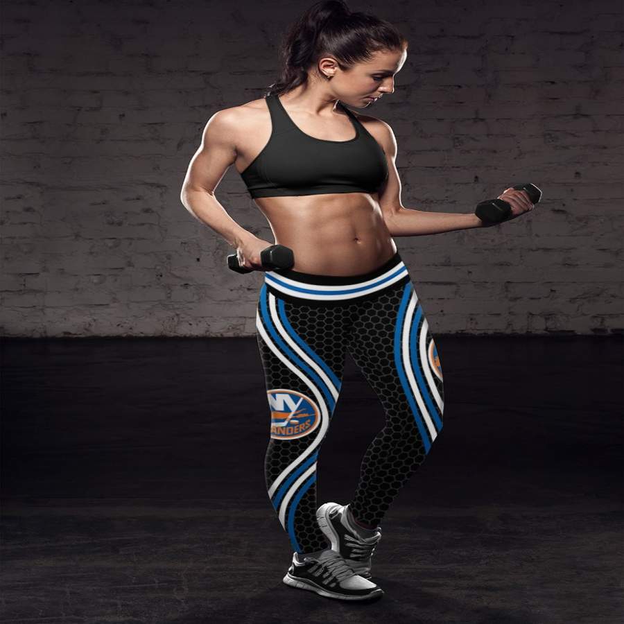 Black Venom New York Islanders Leggings