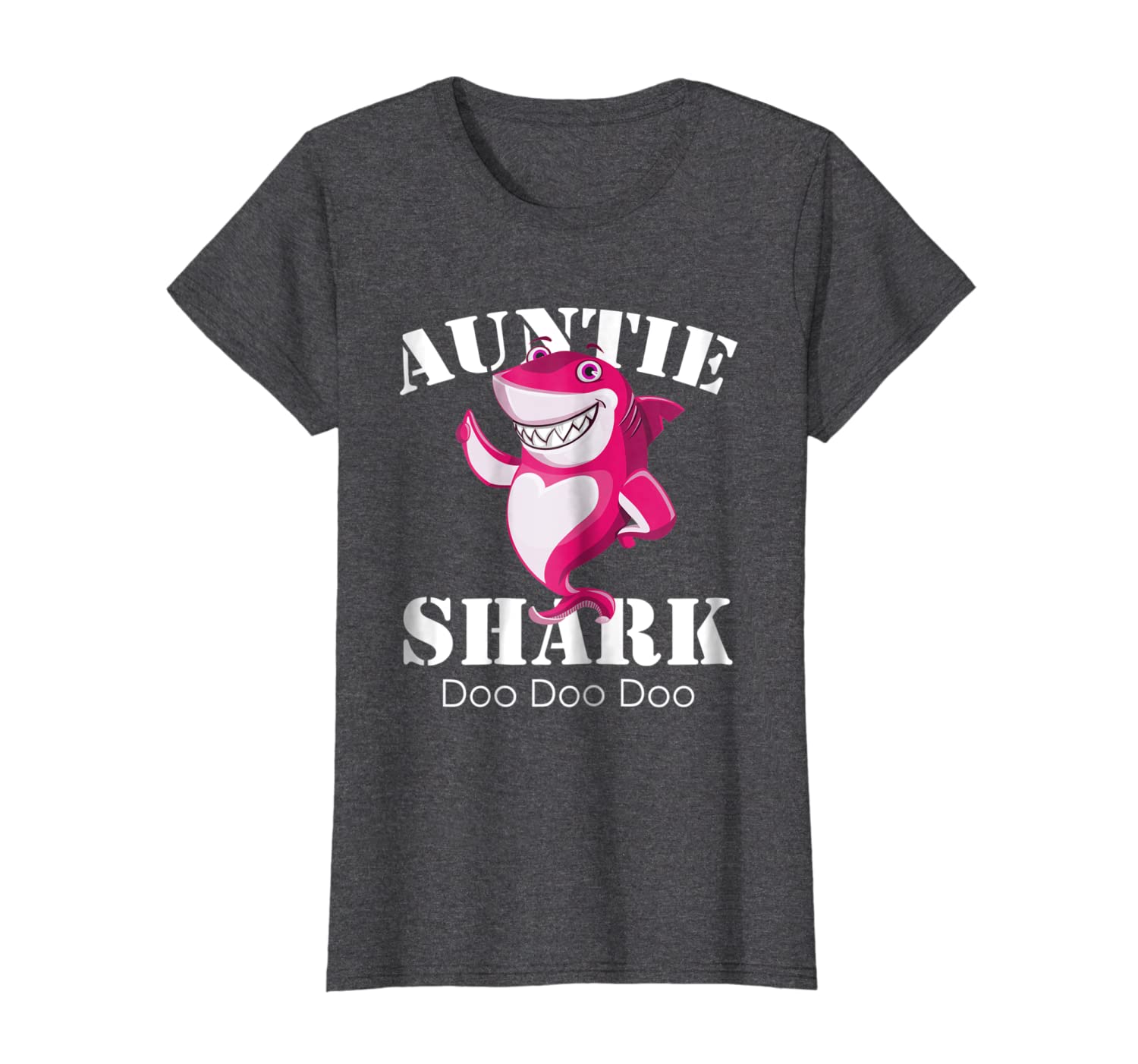 Womens Auntie Shark Tshirt Aunt Cousin Matching Family Shark Tee