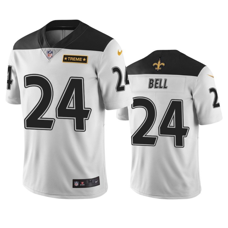 New Orleans Saints 24 Vonn Bell Men Jersey White City Edition